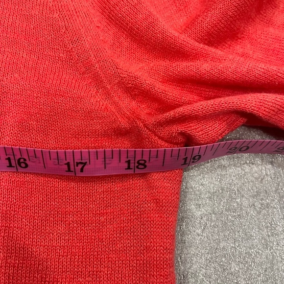 [M]Banana Republic Coral Red Silk Blend Knit Sweater NWOT - Picture 4 of 6
